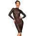 Сукня з мокрим ефектом Noir Handmade F182 Classic dress made of elastic tulle, M