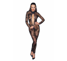 Сітчастий бодістокінг Noir Handmade F237 Long tulle overall, XL