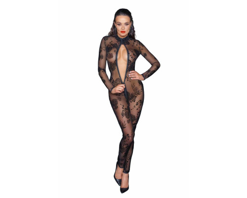 Сітчастий бодістокінг Noir Handmade F237 Long tulle overall, XXL