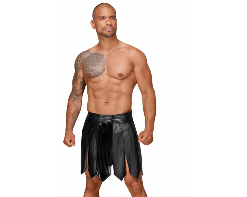 Чоловіча спідниця гладіатора Noir Handmade H053 Eco leather men's gladiator skirt, M, екошкіра