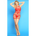 Коротка сукня-сітка JSY 7555 One Size Red
