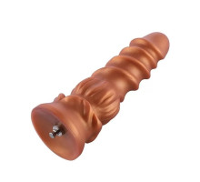 Фалоімітатор для секс-машин Hismith Spiral Grain Silicone Dildo Monster Series, спіральний рельєф