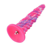 Фалоімітатор для секс-машин Hismith Awl Shape Silicone Dildo Monster Series, кріплення KlicLok