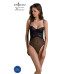 Боді Passion KERRIA BODY black, L/XL, з високими вирізами та верхом балконет