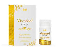Рідкий вібратор Intt Vibration Honey (15 мл), густий гель, дуже смачний, діє до 30 хвилин