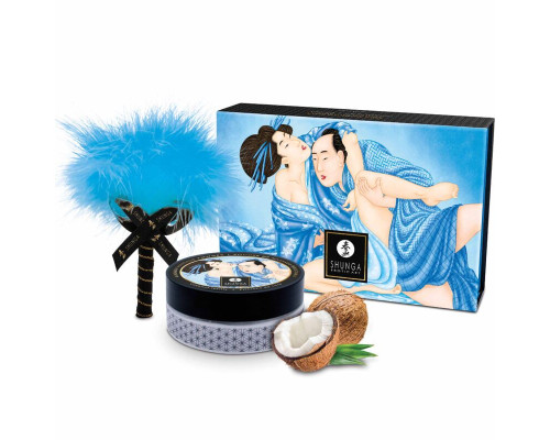 Смачна пудра для оральних пестощів Shunga Body Powder Coconut Thrills, 75 г, аромат кокоса