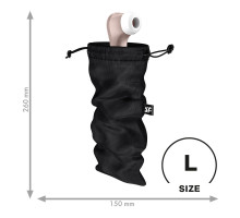 Мішечок для секс-іграшок Satisfyer Treasure Bag L, чорний, на шнурку