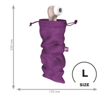 Мішечок для секс-іграшок Satisfyer Treasure Bag L, фіолетовий, на шнурку