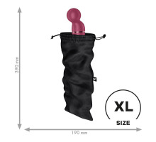Мішечок для секс-іграшок Satisfyer Treasure Bag XL, чорний, на шнурку