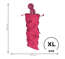 Мішечок для секс-іграшок Satisfyer Treasure Bag XL, рожевий, на шнурку