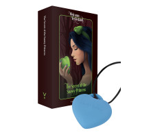 Мінівібратор «Сердечко» FairyGasm PleasureStone blue, 9 режимів, на шнурку