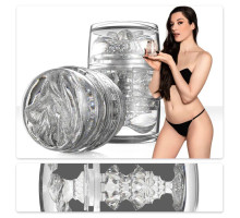 Двосторонній мастурбатор Fleshlight Quickshot Stoya, компактний, наскрізний, зі зліпка вульви та ануса