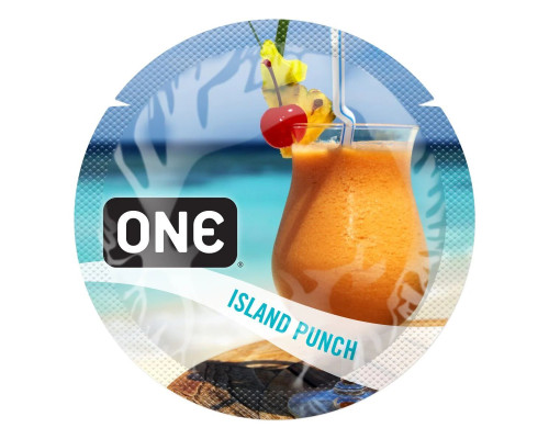 Ароматизований презерватив ONE FlavorWaves Island Punch, 1 шт, запах тропічного коктейлю