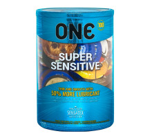 Набір презервативів ONE Super Sensitive, 100 шт, гладенькі, з додатковою змазкою, паковання-тубус