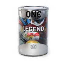 Набір презервативів ONE Legend XL, 100 шт, збільшений розмір, розширення на кінці, паковання-тубус