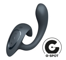 Вагінально-кліторальний вібратор Satisfyer G for Goddess 1 Dark Grey, 2 мотори