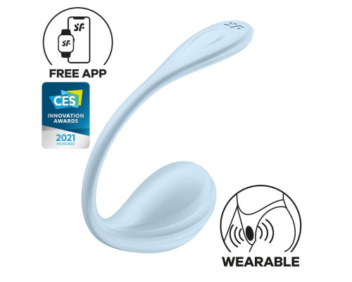 Смарт-віброяйце Satisfyer Smooth Petal Connect App Mint