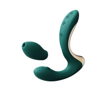Вібратор-пульсатор з вакуумною насадкою Zalo – Talis G-Spot PulseWave Vibrator Turquoise Green