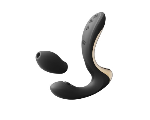 Вібратор-пульсатор з вакуумною насадкою Zalo – Talis G-Spot PulseWave Vibrator Obsidian Black