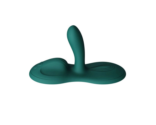 Sit-on-top смарт-вібратор Zalo – Flora Smart Vibrating Pad Turquoise Green, 9 моторів