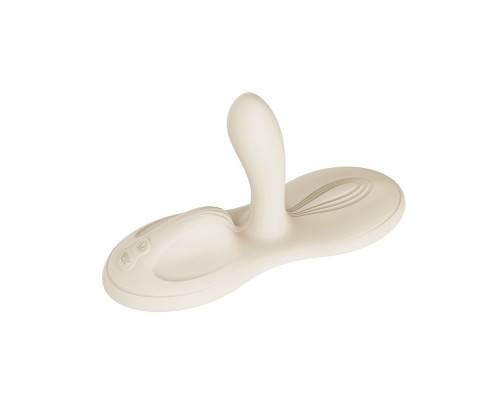 Sit-on-top смарт-вібратор Zalo – Flora Smart Vibrating Pad Ivory White, 9 моторів