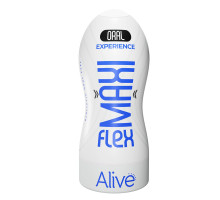 Мастурбатор-ротик Alive Maxi Flex L Oral, реалістичний вхід, рельєфний канал