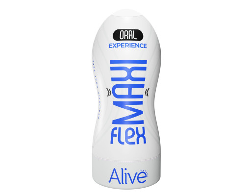Мастурбатор-ротик Alive Maxi Flex L Oral, реалістичний вхід, рельєфний канал