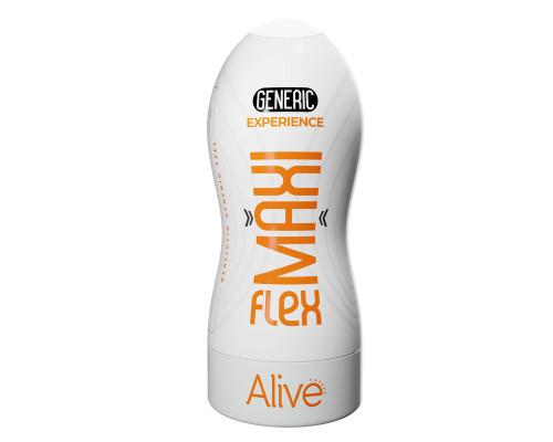 Мастурбатор Alive Maxi Flex L Generic, реалістичний вхід, рельєфний канал