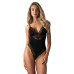 Тедді Obsessive Lobellis teddy, M/L, чорне, ліф з м’якою чашкою, відкрита спина, низ-стрінги