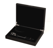 Регульована шльопалка LOCKINK Adjustable Slapper for Impact Play, чорна, натуральна шкіра