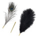 Лоскітка LOCKINK SEVANDA Natural Peacock Flirting Feather Tickler, пір’я павича та страуса