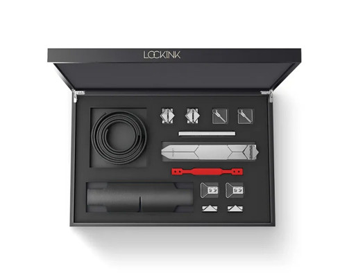 БДСМ-набір LOCKINK Teasing & Impact-Play Set, чорний, маска, кляп, затискачі для сосків, тиклер, шльопалка