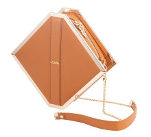 Сумка для секс-іграшок LOCKINK Mysterious Square Kink Bag, коричнева, набір для бондажу в комплекті