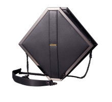 Сумка для секс-іграшок LOCKINK Mysterious Square Kink Bag, чорна, набір для бондажу в комплекті