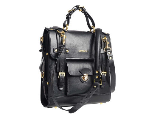 Сумка-трансформер для зберігання секс-іграшок LOCKINK Detachable JK Bag, чорна, ПВХ