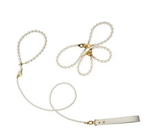 Перлинний набір для фіксації LOCKINK Pearl Bondage & Restraint Set, наручники, поножі, повідець