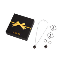 Затискачі для сосків з важкою підвіскою LOCKINK Nipple Clamps with Heavy Pendant, сріблясті