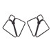 Затискачі для сосків LOCKINK Minimalism Nipple Clamps, сріблясті