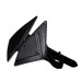 Маска на очі LOCKINK Vixen Blindfold, чорна, натуральна шкіра, регульований обсяг