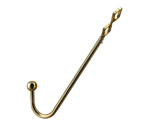 Анальний гак LOCKINK Golden Adjustable Anal Hook Set