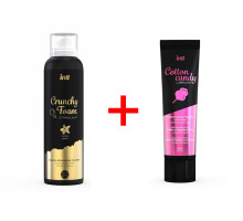INTT Promo 2: Масажна піна Crunchy Foam Vanilla (150 мл) + змазка Cotton Candy (100 мл) безкоштовно