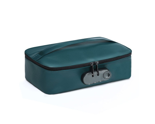 Кейс для іграшок Dorcel DISCREET BOX LUXURY GREEN, кодовий замок, 27×16×7,62 см