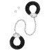 Металеві поножі з хутром Fetish Tentation Adjustable metal and fur ankle cuffs, 2 ключі