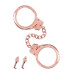 Металеві наручники Fetish Tentation Premium Chick wrist cuffs in rose-gold metal, рожеве золото