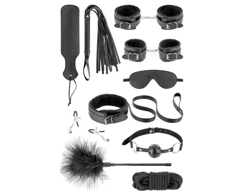 Набір для BDSM усе-в-одному Fetish Tentation SM Bondage Box in vegan leather, 10 предметів