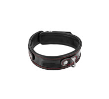 Нашийник із натуральної шкіри Fetish Tentation Premium Patent leather choker, кріпильне кільце