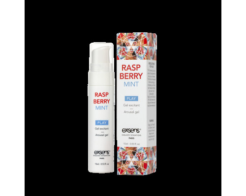 Розпродаж!!! Стимулюючий гель EXSENS Kissable Raspberry Mint 15мл (термін 07.2025)