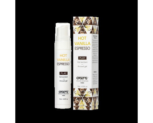 Розпродаж!!! Стимулюючий гель EXSENS Kissable Hot Vanilla Espresso 15мл (термін 11.2026)