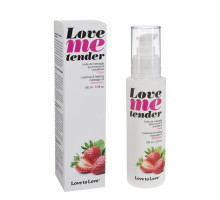 Розпродаж!!! Масажна олія Love To Love - Love Me Tender, Strawberry (100 мл) (термін 03.2027)