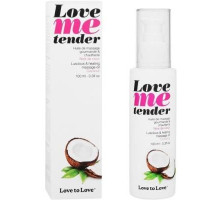 Роспродаж!!! Масажна олія Love To Love - Love Me Tender, Noix De Coco (100 мл) (термін 03.2027)